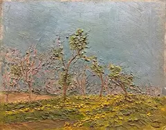 Spring by Alve Valdemi del Mare, Sign at the bottom to the left. On the reverse: signature and title., offered Sep 2020