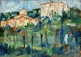 Ermanno Vanni, Landscape, Signature lower right. & Nbsp;