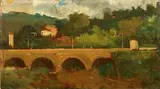 Francesco Gioli, The bridge in Rignano sull'Arno