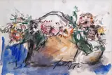 Sergio Scatizzi, Still life, Signature in the lower center. On the reverse signature.