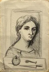 Face and objects by Achille Funi, Signature and embossed stamp "l Torchio-Milano" lower left; edition lower right., offered Sep 2020