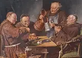 Il pranzo dei frati by Eduard Theodor Ritter von Grützner, offered Aug 2020