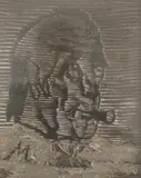 Mino Maccari, Self Portrait, 1967, Abbreviation at the bottom left