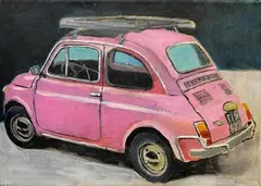 500 pink by Federico Fiorentini, Oil painting on canvas, offered Aug 2020