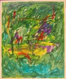 Lucio Bulgarelli, Landscape, 1976, On the reverse: signature