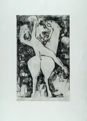 Marino Marini, In composition, 1970, Signature on the lower right