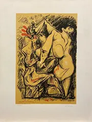 André Masson, Without title, Signature on the lower right