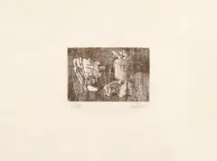 Without title by Salvo, Signature on the lower right, offered Aug 2020