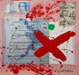 Giuseppe Chiari, Without title, Signature in the lower right corner. Author authentication on photo.