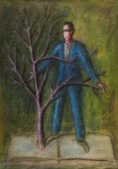 Daphne meets Apollo by Roberto Barni, 1993, Signature in the lower right corner. On the reverse: sign and dedicate. Author authentication on photo., offered Aug 2020