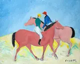Giuseppe Cesetti, Jockeys on horseback