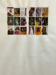 Without title by Mario Schifano, 1979, Signature in the lower center. Authentic Mario Schifano Foundation, offered Aug 2020