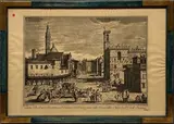Giuseppe Zocchi, Veduta del Palazzo Vecchio; Veduta della Badia fiorentina; Veduta della Metropolitana fiorentina