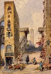 Scalinata by Giuseppe Carelli, offered Jul 2020