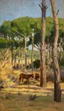 Luigi Gioli, Cavalli nella pineta