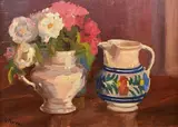 Guido Peyron, Natura morta con fiori e orcio