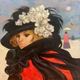 Fausto Maria Liberatore, Modella in spiaggia