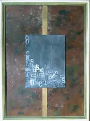 Cheope, Senza titolo, autentica on foto