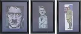 Stefano Babini, Hitler e Mussolini (Trittico), cm.