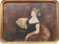 Francesco Cangiullo, Donna col ventaglio