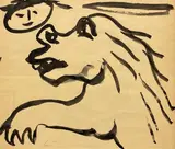 Senza titolo (fronte); Volto (retro) by Enrico Baj, offered Jun 2020