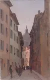 Giovanni Lomi, Una via della vecchia Brescia