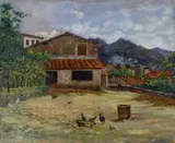 Adolfo Tommasi, Veduta di campagna con casale