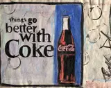 Frank Denota, Study for "Coca Cola", Sul verso firma e titolo.