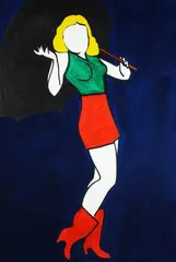 Ragazza con ombrello by Marco Lodola, offered May 2020