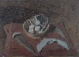 Natura morta by Giovanna Nascimbene Tallone, 1946, Siglato in basso a sinistra: "N. T." Sul verso: firma e data; etichette Galleria Gian Ferrari, offered May 2020