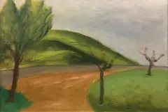 Paesaggio by Ottone Rosai, Sul verso: etichetta e quattro timbri notarili Eredità Rosai datata, offered May 2020