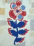 Donald Baechler, Light Blue Flower # 4