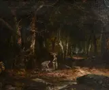 Figure nel paesaggio by Narcisso Virgilio Diaz de la Pena, offered Apr 2020