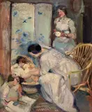 Armando Spadini, Scena familiare