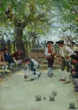 Raffaello Sorbi, Giocatori di bocce