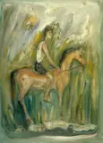 Giovanni Stradone, Giovane a cavallo