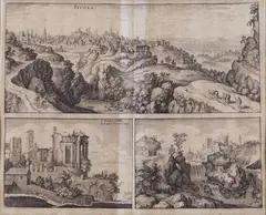 Tivoli by Merian Matthaus, incisione tratta da Topographia Italiae di Mattheus Merian pubblicata a Francoforte nel, offered Apr 2020