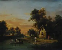 Villaggio sul lago by Henri Bellery-Desfontaines, offered Apr 2020
