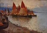 Fausto Pratella, Barche alla riva