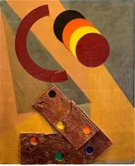 Composizione by Roberto Crippa, Sul verso: firma; etichetta Galleria alla Chiave, offered Apr 2020