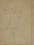 Studio per figura by Lorenzo Viani, pencil on paper, offered Apr 2020