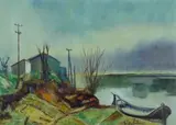Silvio Polloni, Paesaggio, 1968