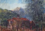 Umberto Vittorini, Paesaggio con casolare