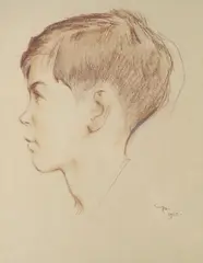 Profilo di bambino by Paride Castellan, 1963, Siglato e datato in basso a destra: "Cp./1963", offered Mar 2020