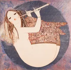 Dariush Mohaier, Figura con flauto