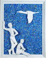 Illio I by Athos Ongaro, autentica dell'autore on foto con etichetta Galleria d'Arte Astuni, offered Feb 2020