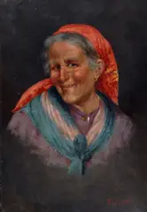 Ritratto di contadina by Tito Pellicciotti, offered Feb 2020