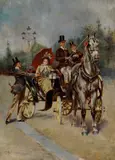 Eduardo Matania, Passeggiata a Parigi