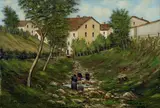 Giuseppe Mentessi, Lavandaie a Branzi