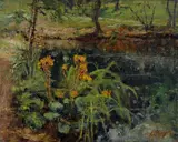 Leonardo Bazzaro, Fiori nel lago